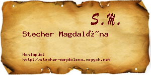 Stecher Magdaléna névjegykártya